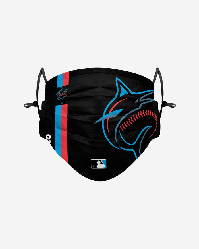 Miami Marlins On-Field Adjustable Black Face Cover FOCO - FOCO.com