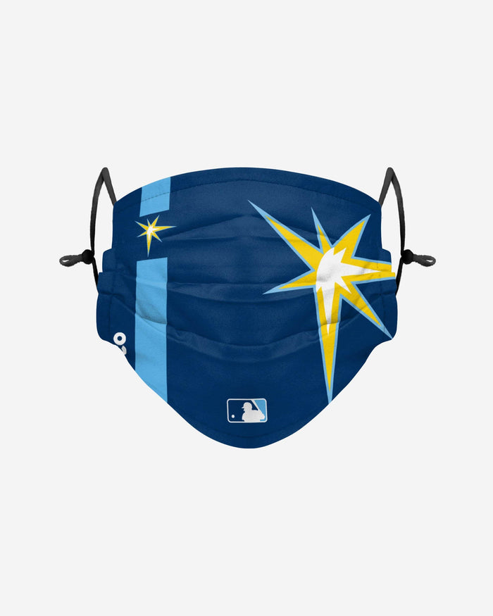 Tampa Bay Rays On-Field Adjustable Navy Burst Logo Face Cover FOCO - FOCO.com