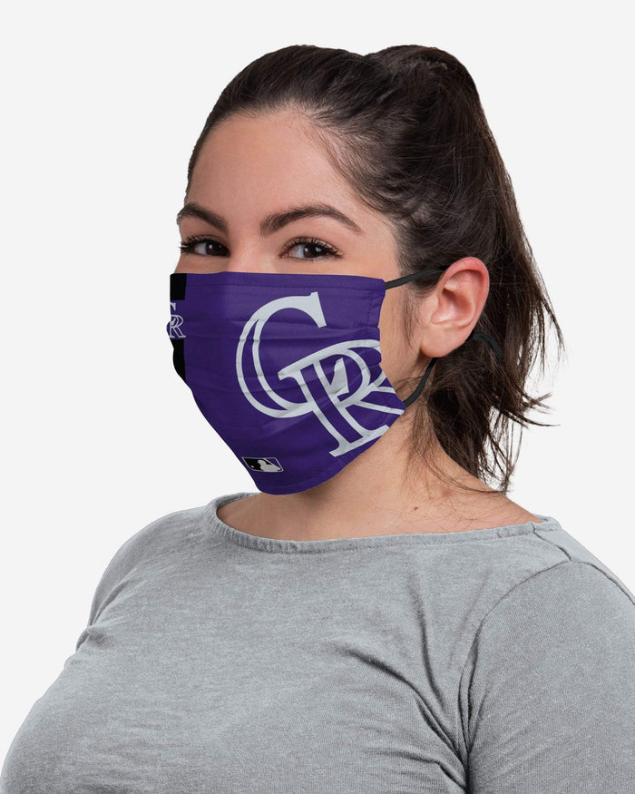 Colorado Rockies On-Field Adjustable Purple Face Cover FOCO - FOCO.com