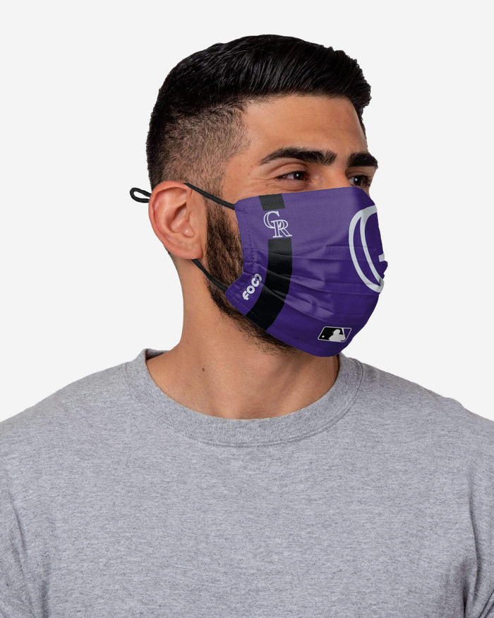 Colorado Rockies On-Field Adjustable Purple Face Cover FOCO - FOCO.com