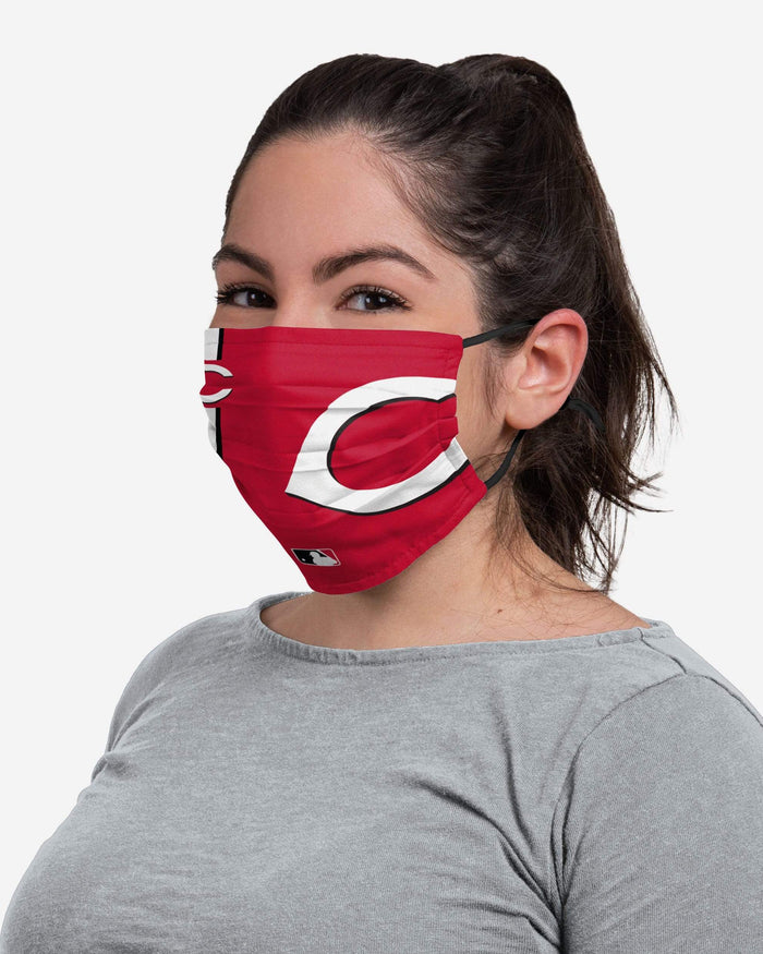 Cincinnati Reds On-Field Adjustable Red Face Cover FOCO - FOCO.com