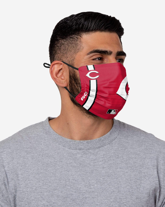 Cincinnati Reds On-Field Adjustable Red Face Cover FOCO - FOCO.com