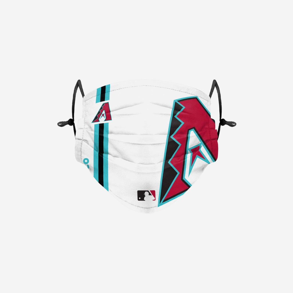 Arizona Diamondbacks On-Field Adjustable White & Teal Face Cover FOCO - FOCO.com