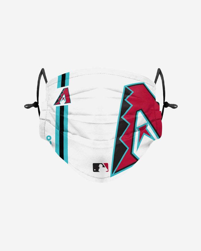 Arizona Diamondbacks On-Field Adjustable White & Teal Face Cover FOCO - FOCO.com