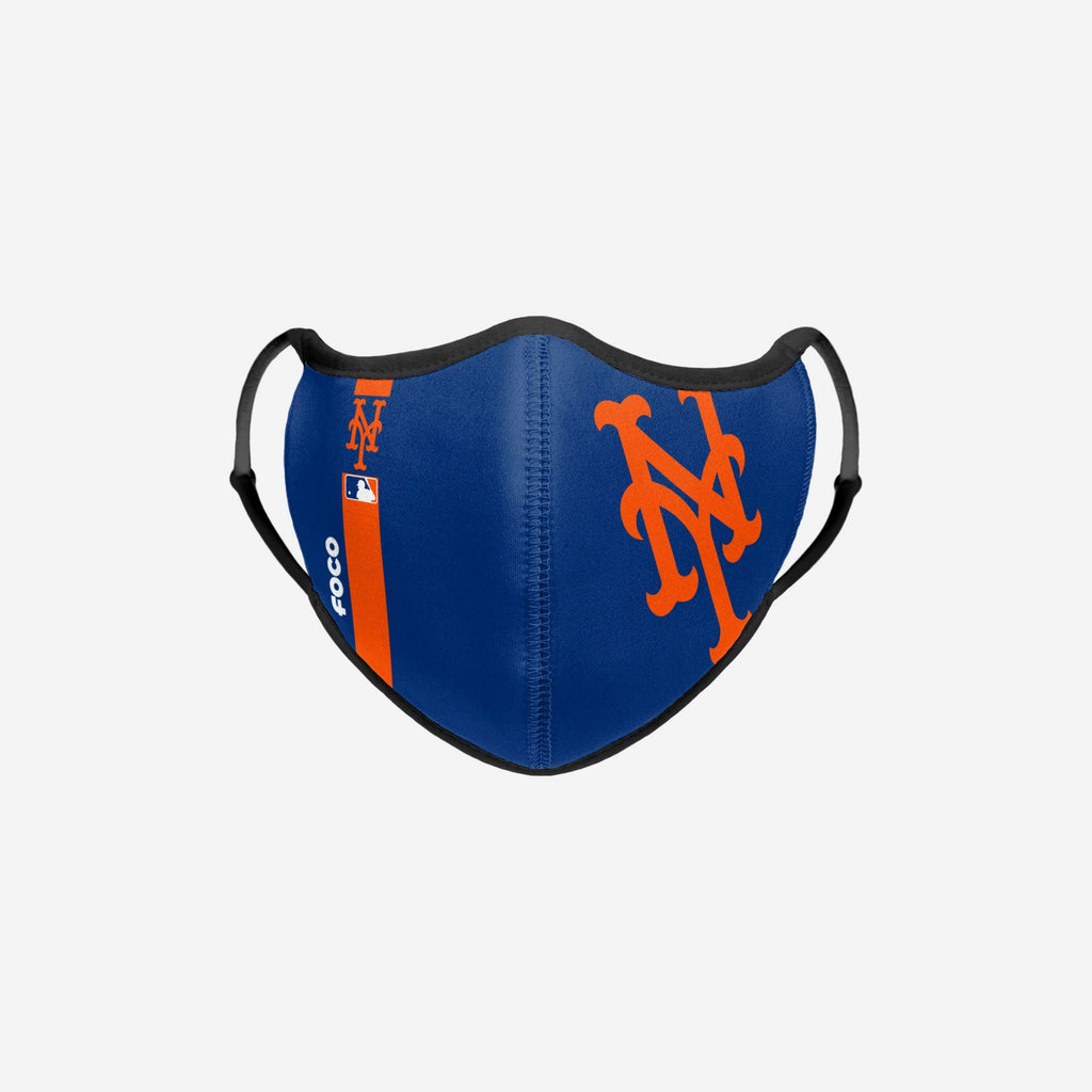 New York Mets On-Field Adjustable Blue & Orange Sport Face Cover FOCO - FOCO.com