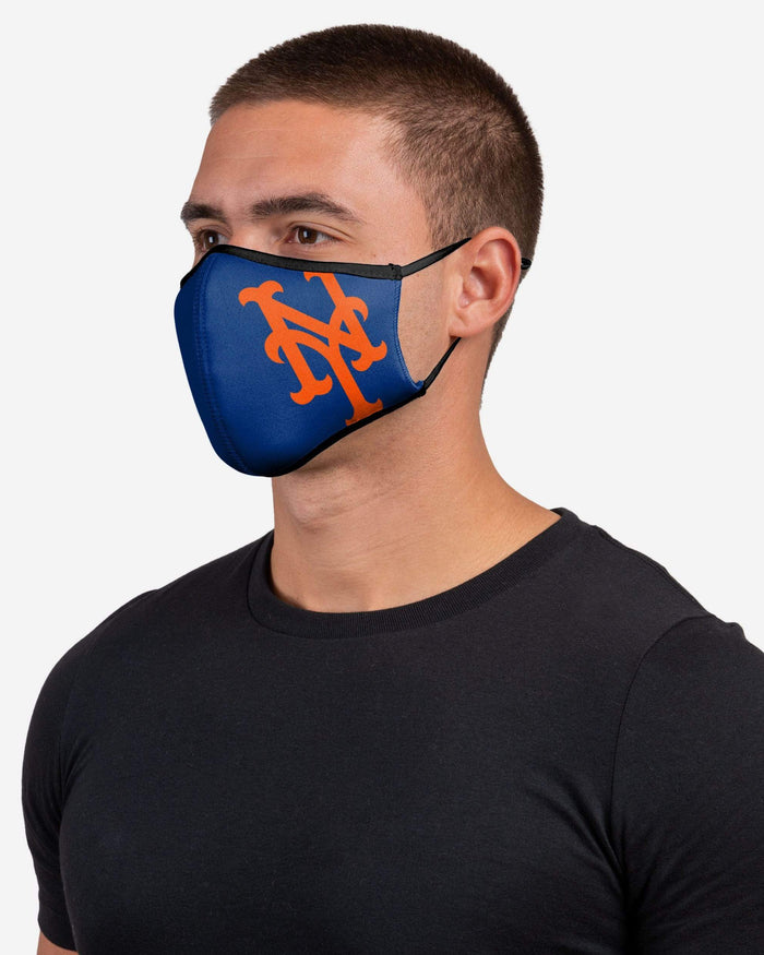 New York Mets On-Field Adjustable Blue & Orange Sport Face Cover FOCO - FOCO.com