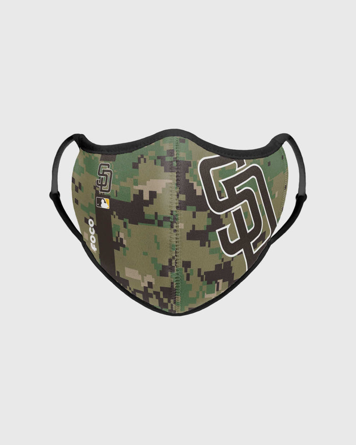 San Diego Padres On-Field Adjustable Camo Brown Sport Face Cover FOCO - FOCO.com