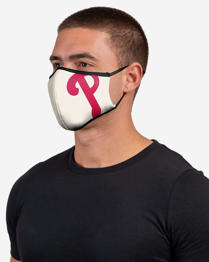 Philadelphia Phillies On-Field Adjustable Cream Sport Face Cover FOCO - FOCO.com