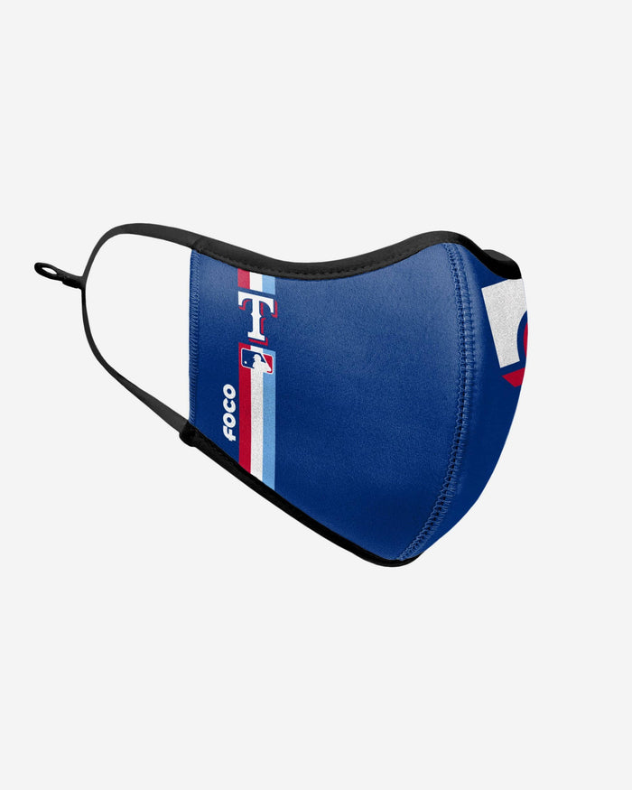 Texas Rangers On-Field Adjustable Dark Blue Sport Face Cover FOCO - FOCO.com