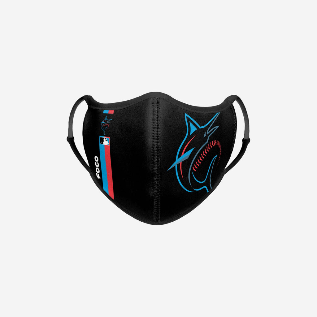 Miami Marlins On-Field Adjustable Black Sport Face Cover FOCO - FOCO.com