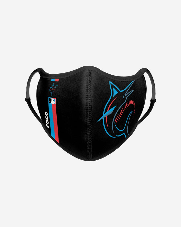 Miami Marlins On-Field Adjustable Black Sport Face Cover FOCO - FOCO.com