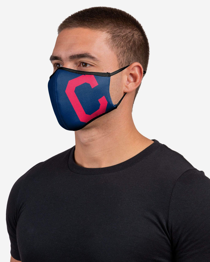 Cleveland Guardians On-Field Adjustable Navy Sport Face Cover FOCO - FOCO.com