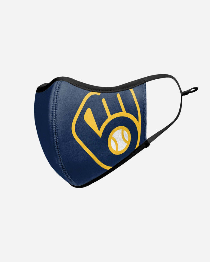 Milwaukee Brewers On-Field Adjustable Navy Sport Face Cover FOCO - FOCO.com