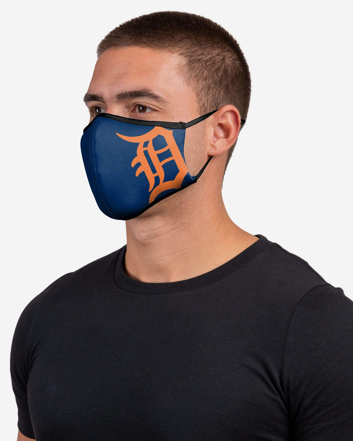 Detroit Tigers On-Field Adjustable Navy & Orange Sport Face Cover FOCO - FOCO.com