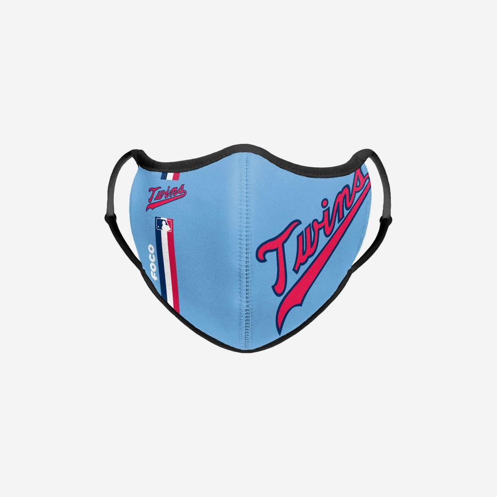 Minnesota Twins On-Field Adjustable Powder Blue Sport Face Cover FOCO - FOCO.com