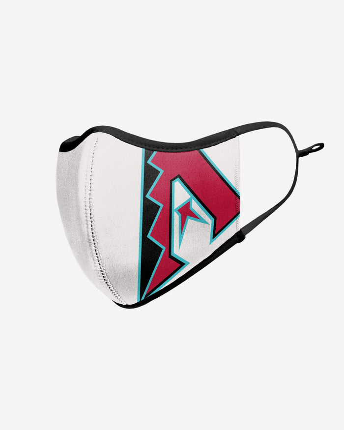 Arizona Diamondbacks On-Field Adjustable White & Teal Sport Face Cover FOCO - FOCO.com