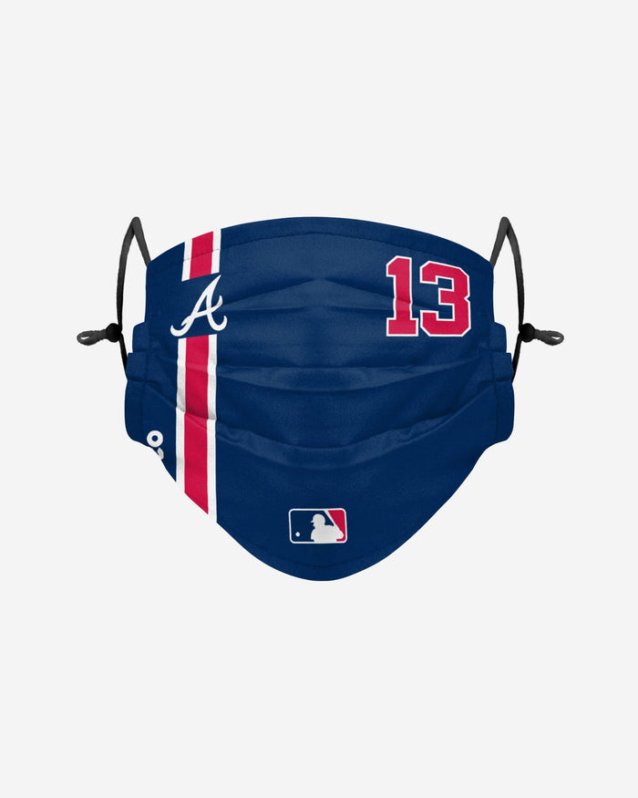 Ronald Acuna Jr Atlanta Braves On-Field Adjustable Blue Face Cover FOCO - FOCO.com