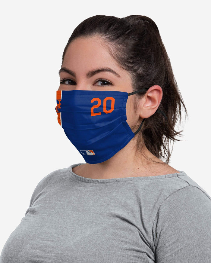 Pete Alonso New York Mets On-Field Adjustable Blue & Orange Face Cover FOCO - FOCO.com