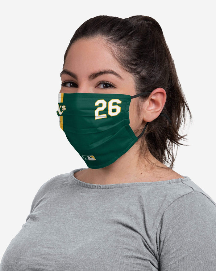 Matt Chapman Oakland Athletics On-Field Adjustable Green Face Cover FOCO - FOCO.com