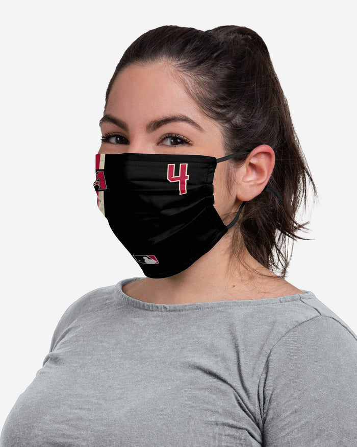 Ketel Marte Arizona Diamondbacks On-Field Adjustable Black Face Cover FOCO - FOCO.com