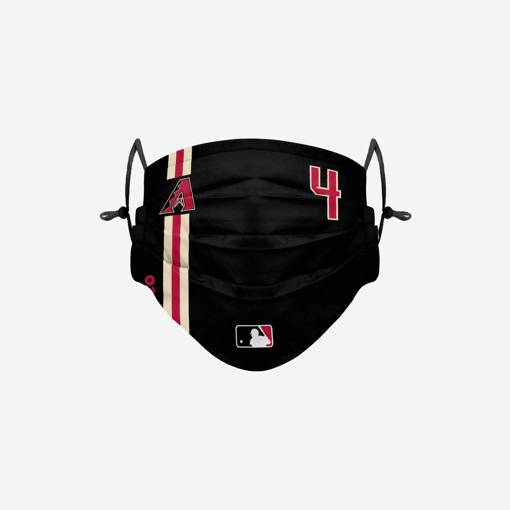 Ketel Marte Arizona Diamondbacks On-Field Adjustable Black Face Cover FOCO - FOCO.com