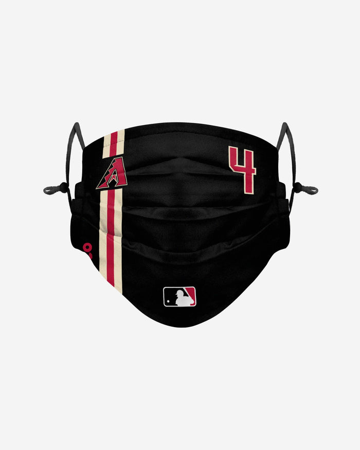 Ketel Marte Arizona Diamondbacks On-Field Adjustable Black Face Cover FOCO - FOCO.com