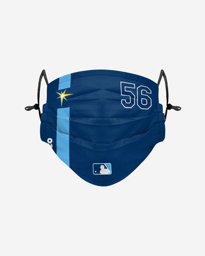 Randy Arozarena Tampa Bay Rays On-Field Adjustable Navy Burst Logo Face Cover FOCO - FOCO.com