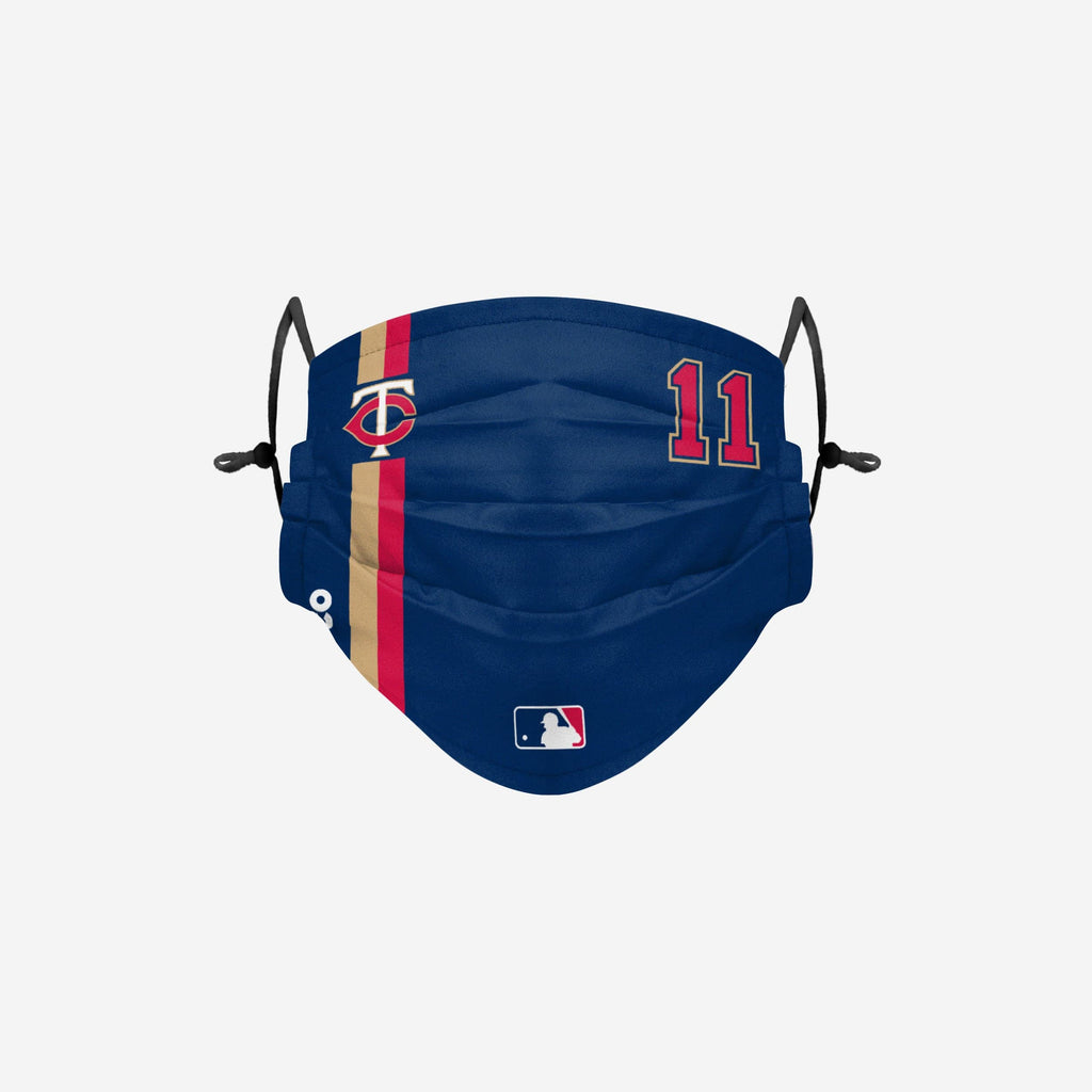 Jorge Polanco Minnesota Twins On-Field Adjustable Navy Face Cover FOCO - FOCO.com