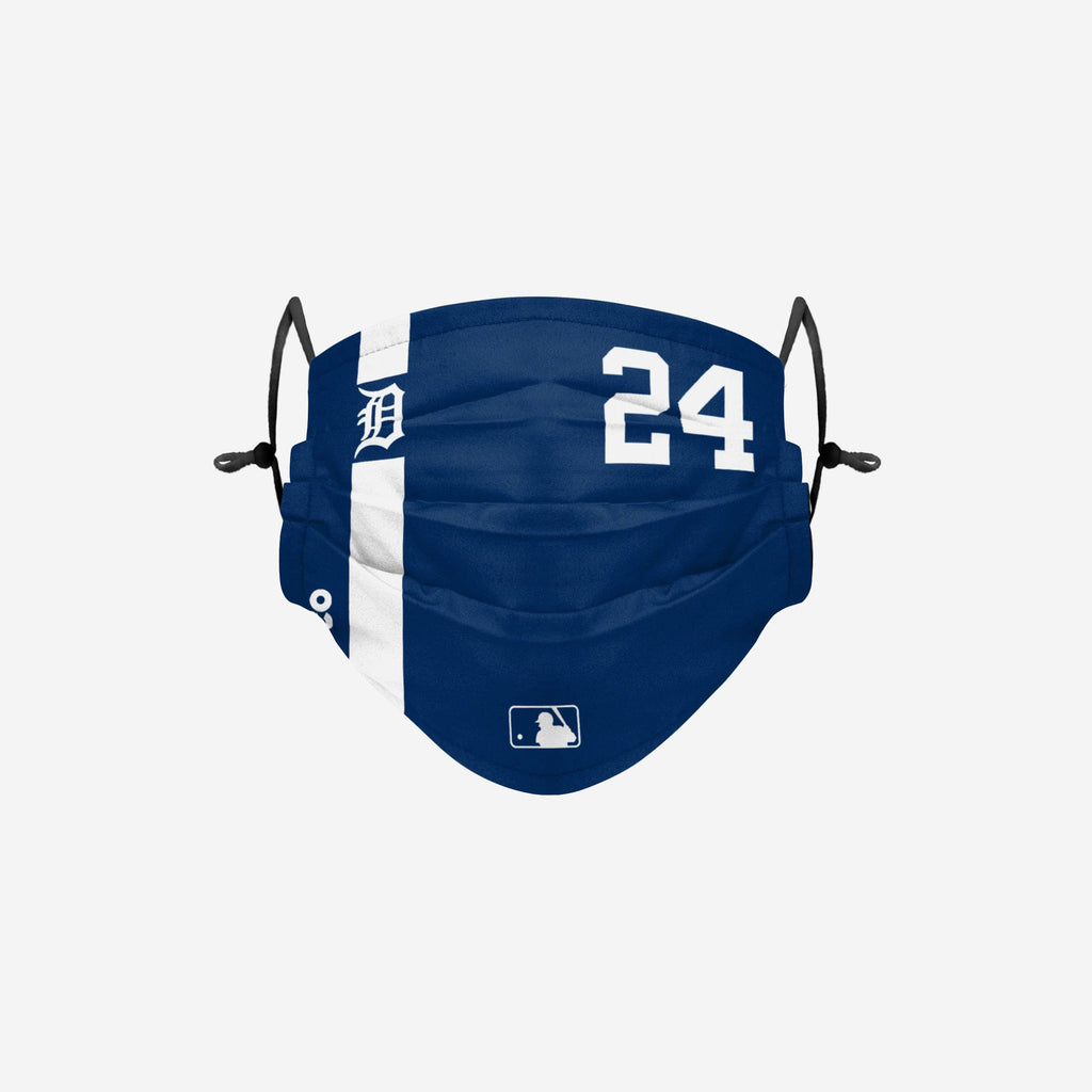 Miguel Cabrera Detroit Tigers On-Field Adjustable Navy & White Face Cover FOCO - FOCO.com