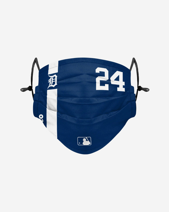 Miguel Cabrera Detroit Tigers On-Field Adjustable Navy & White Face Cover FOCO - FOCO.com