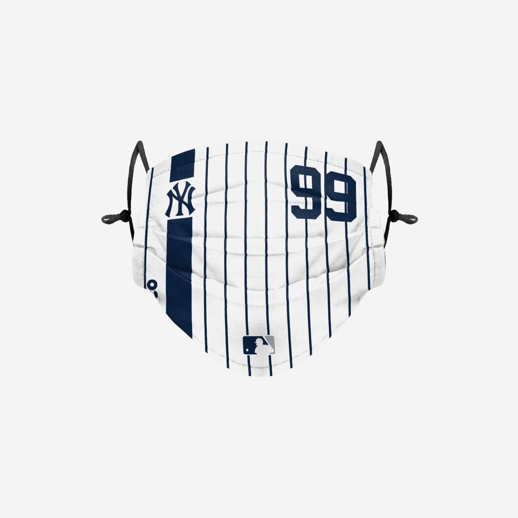 Aaron Judge New York Yankees On-Field Adjustable Pinstripe Face Cover FOCO - FOCO.com