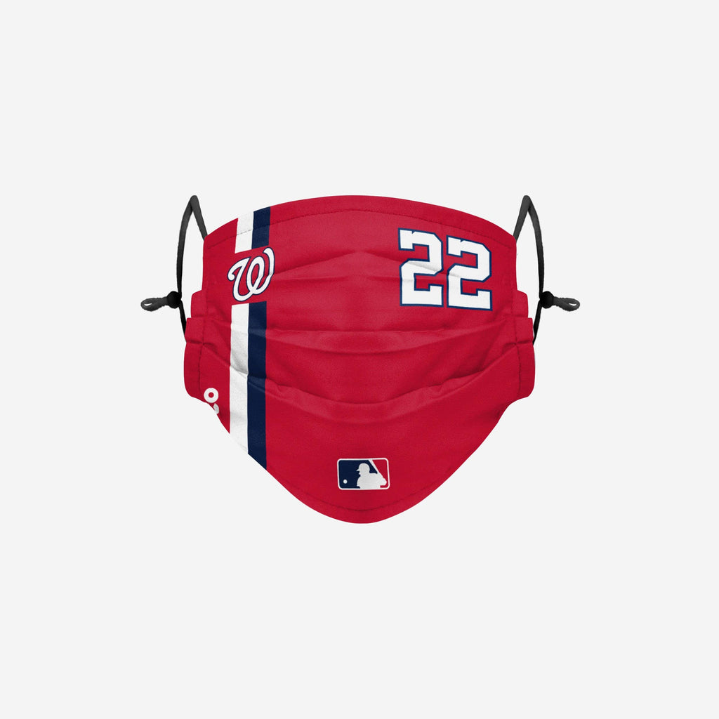 Juan Soto Washington Nationals On-Field Adjustable Red Face Cover FOCO - FOCO.com