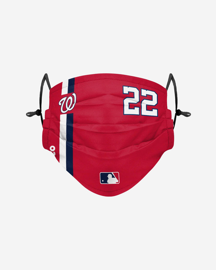 Juan Soto Washington Nationals On-Field Adjustable Red Face Cover FOCO - FOCO.com