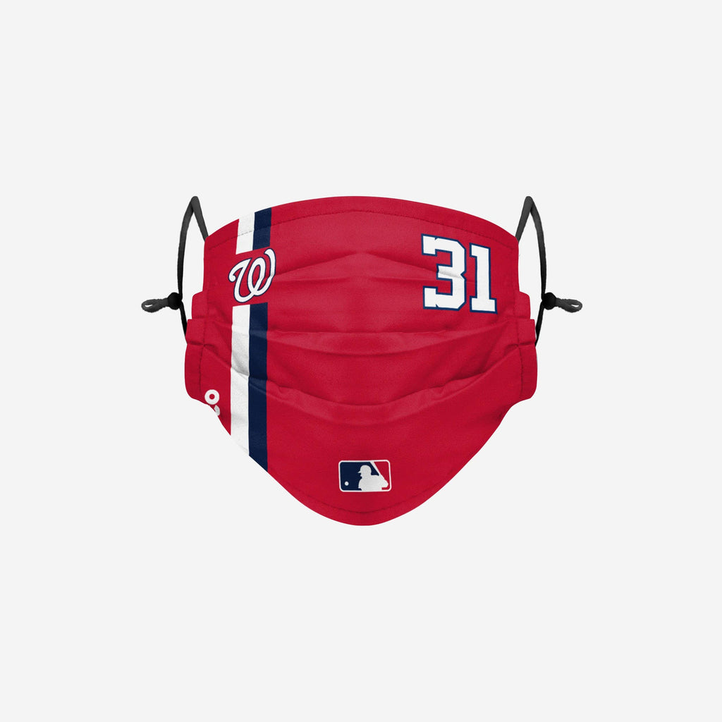 Max Scherzer Washington Nationals On-Field Adjustable Red Face Cover FOCO - FOCO.com