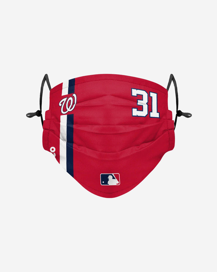 Max Scherzer Washington Nationals On-Field Adjustable Red Face Cover FOCO - FOCO.com