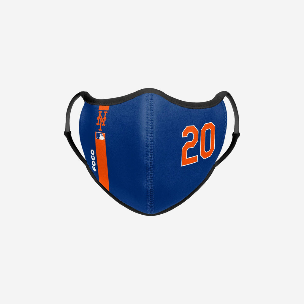 Pete Alonso New York Mets On-Field Adjustable Blue & Orange Sport Face Cover FOCO - FOCO.com