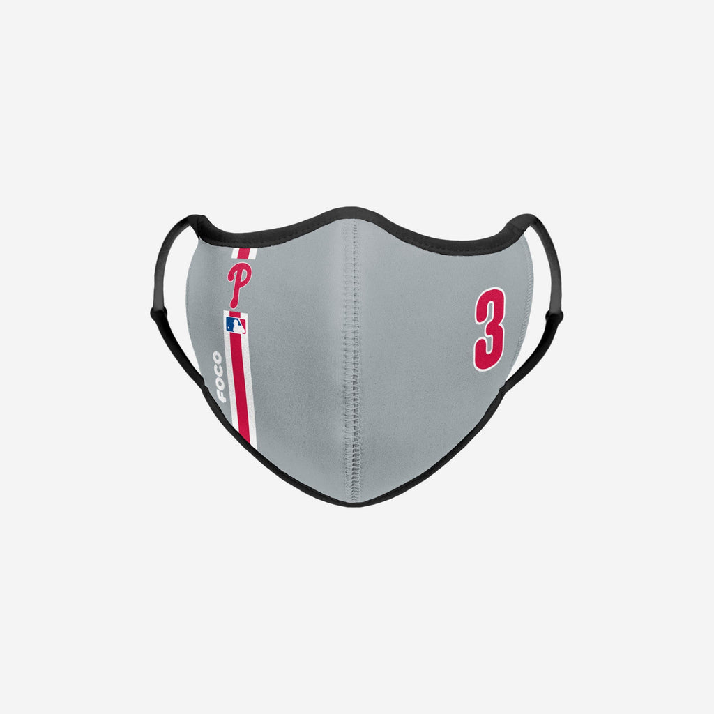 Bryce Harper Philadelphia Phillies On-Field Adjustable Gray Sport Face Cover FOCO - FOCO.com