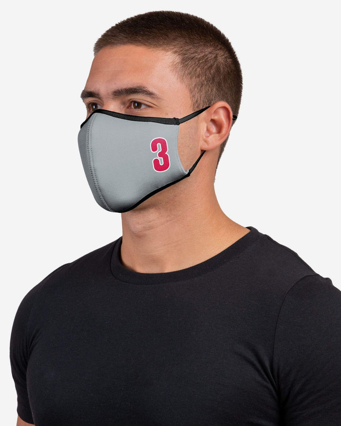 Bryce Harper Philadelphia Phillies On-Field Adjustable Gray Sport Face Cover FOCO - FOCO.com
