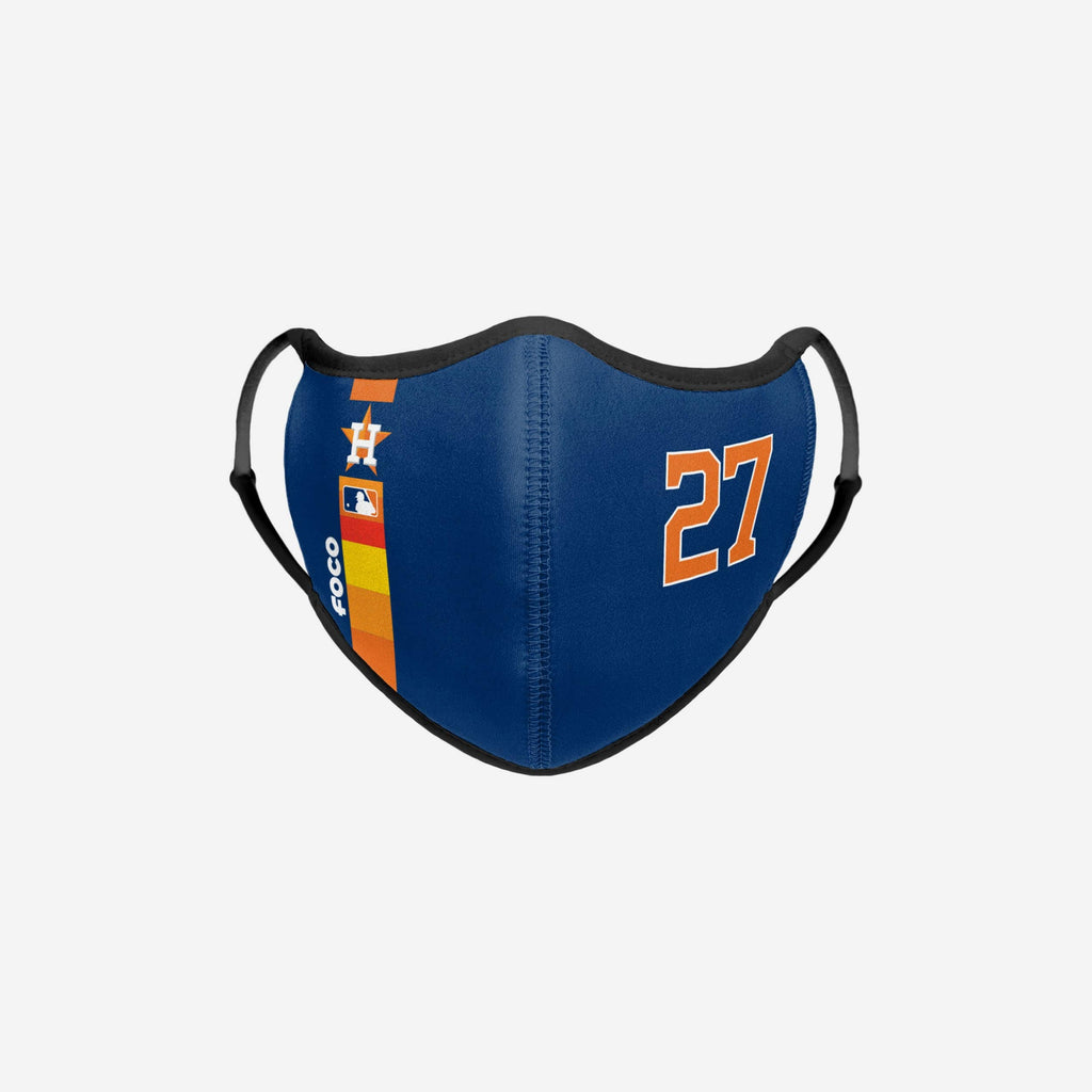 Jose Altuve Houston Astros On-Field Adjustable Navy Sport Face Cover FOCO - FOCO.com