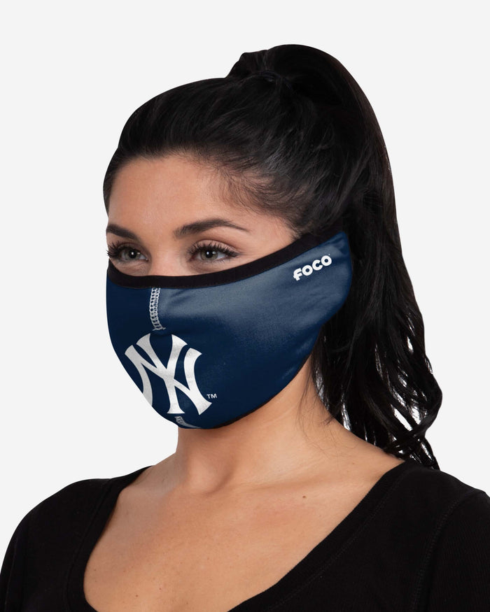 New York Yankees Big Logo Earband Face Cover FOCO - FOCO.com