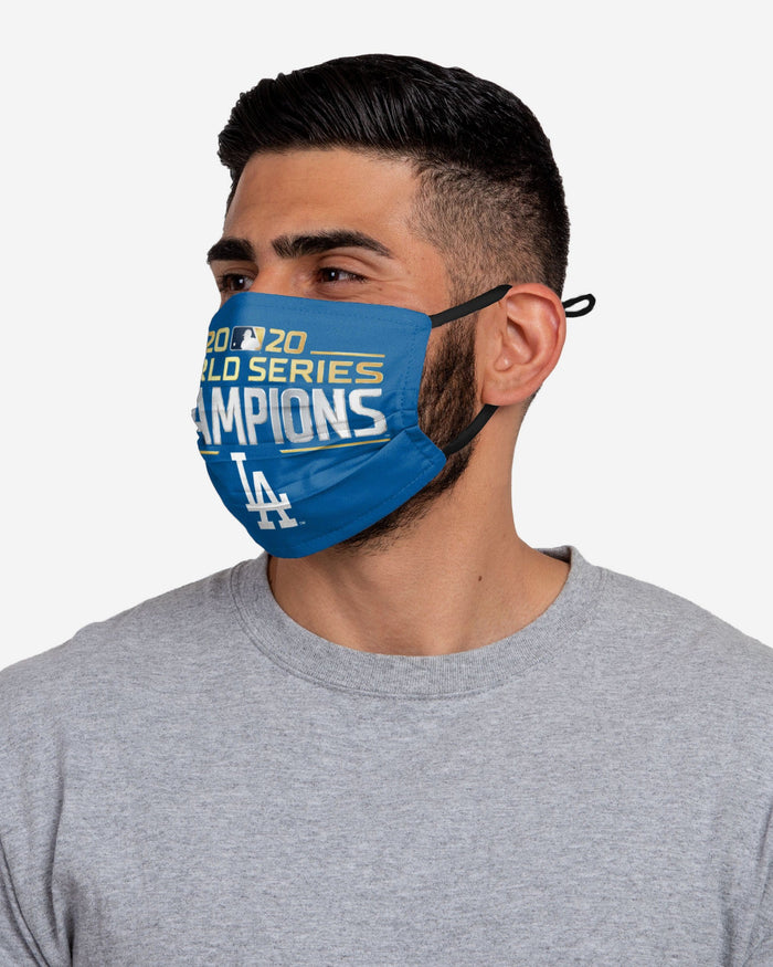 Los Angeles Dodgers 2020 World Series Champions Adjustable 3 Pack Face Cover FOCO - FOCO.com