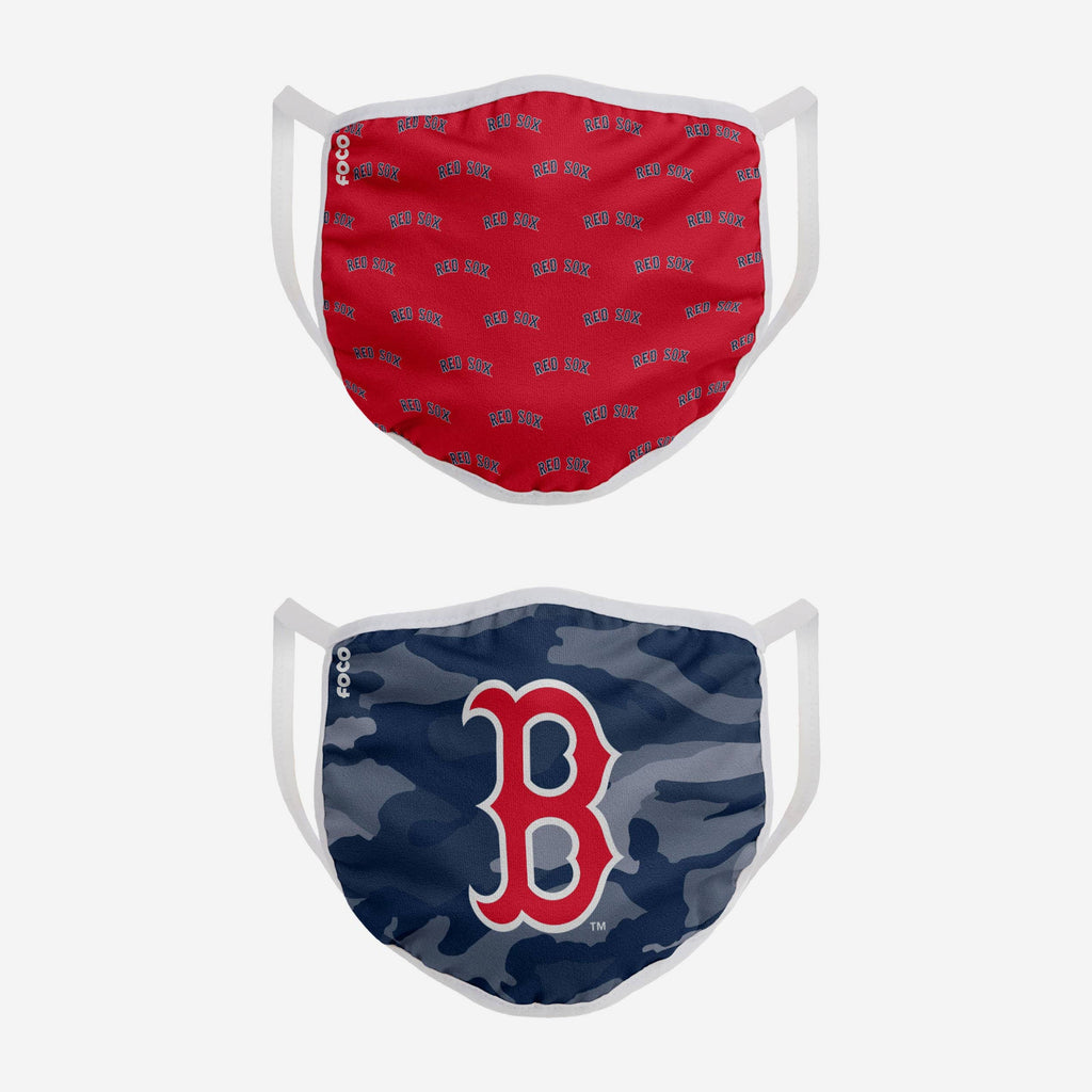 Boston Red Sox Clutch 2 Pack Face Cover FOCO - FOCO.com