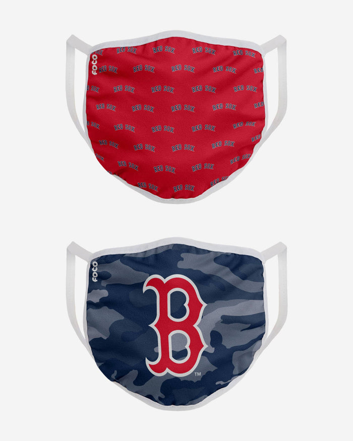 Boston Red Sox Clutch 2 Pack Face Cover FOCO - FOCO.com