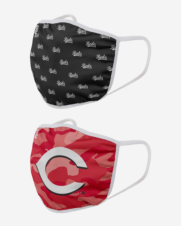 Cincinnati Reds Clutch 2 Pack Face Cover FOCO - FOCO.com