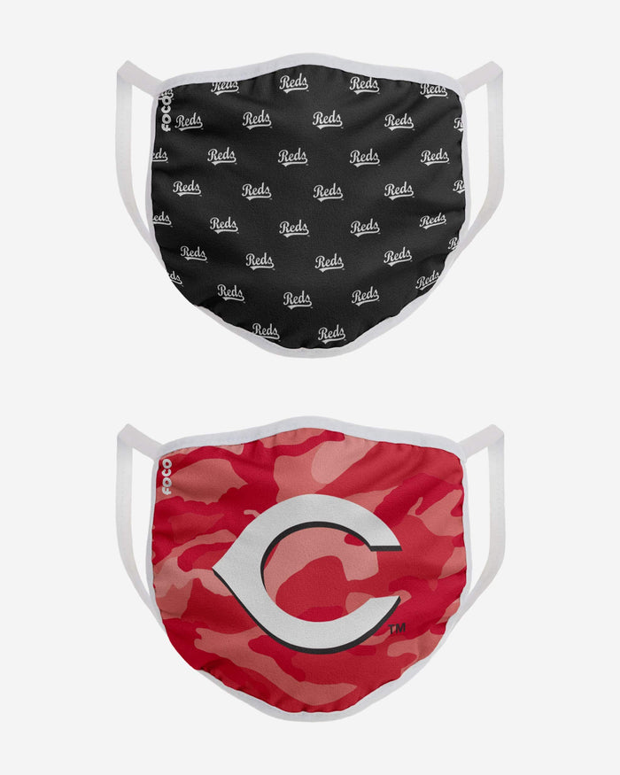 Cincinnati Reds Clutch 2 Pack Face Cover FOCO - FOCO.com