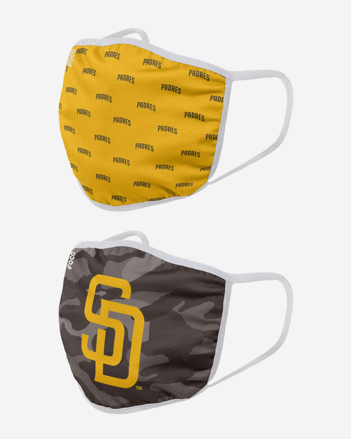 San Diego Padres Clutch 2 Pack Face Cover FOCO - FOCO.com