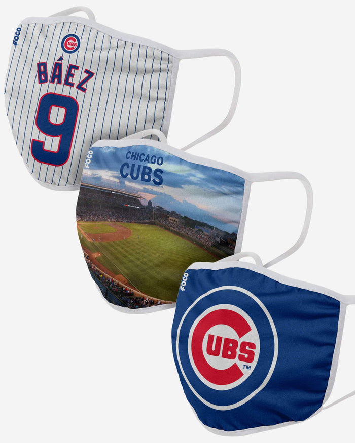 Chicago Cubs Fan Fest 3 Pack Face Cover FOCO - FOCO.com