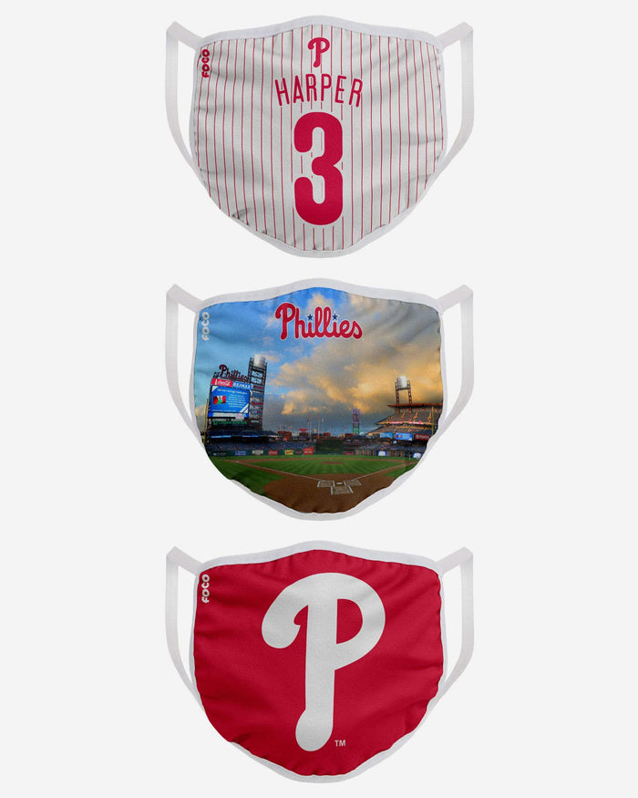 Philadelphia Phillies Fan Fest 3 Pack Face Cover FOCO - FOCO.com