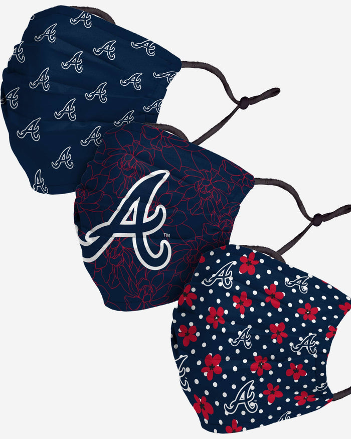 Atlanta Braves Gameday Gardener 3 Pack Face Cover FOCO - FOCO.com