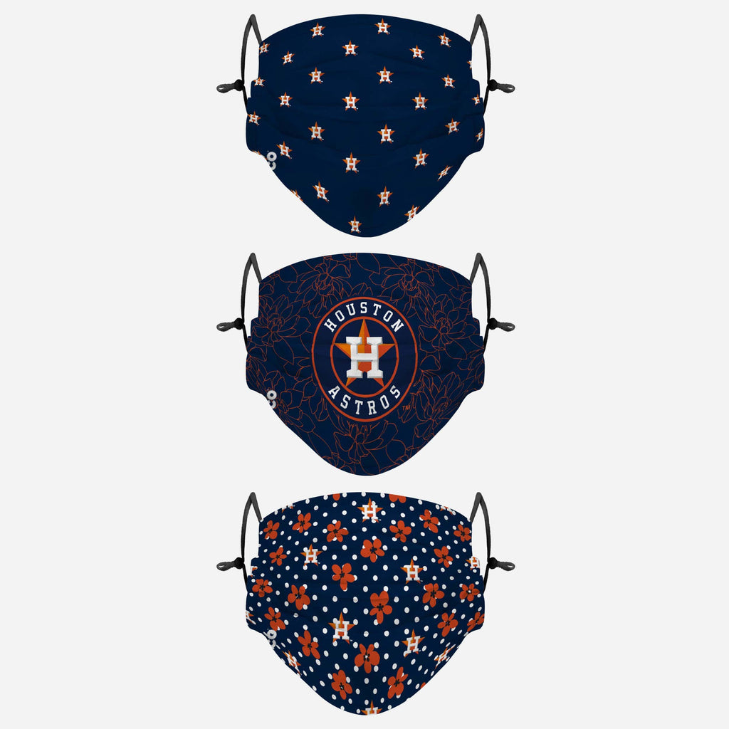 Houston Astros Gameday Gardener 3 Pack Face Cover FOCO - FOCO.com